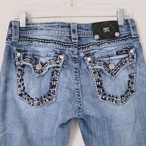 MISS ME Signature Boot Light Wash Jeans 30